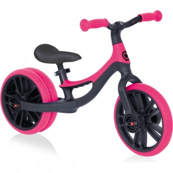 Беговел GLOBBER GO BIKE ELITE DUO, черно-розовый
