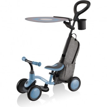 Каталка-беговел GLOBBER LEARNING BIKE 3 в 1 DELUXE, пастельно-синий