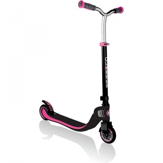 Самокат GLOBBER FOLDABLE FLOW 125, складной Черно-розовый 473-114