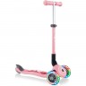 Самокат GLOBBER JUNIOR FOLDABLE FANTASY LIGHTS Пастельно-розовый 433-210