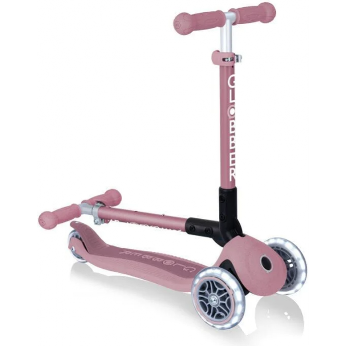 Самокат GLOBBER JUNIOR FOLDABLE LIGHTS ECOLOGIC BERRY 692-510