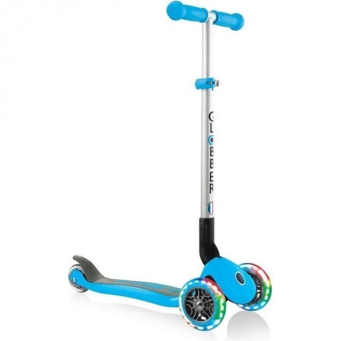 Самокат GLOBBER PRIMO FOLDABLE LIGHTS Голубой 432-101