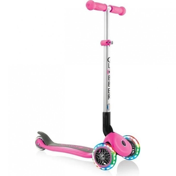 Самокат GLOBBER PRIMO FOLDABLE LIGHTS Розовый 432-110-2