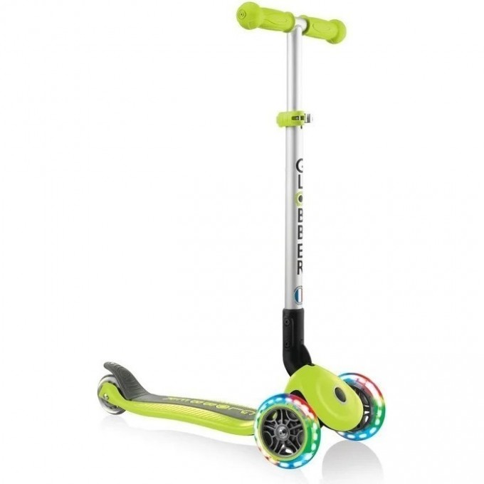 Самокат GLOBBER PRIMO FOLDABLE LIGHTS Зеленый 432-106
