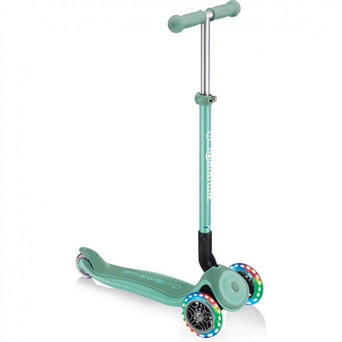 Самокат GLOBBER PRIMO FOLDABLE PLUS LIGHTS Мятный 439-206