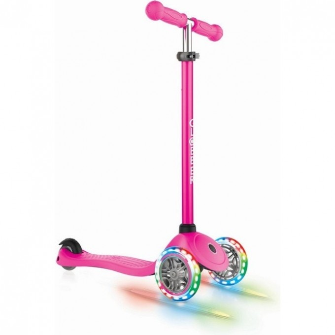 Самокат GLOBBER PRIMO LIGHTS розовый 423-110-3