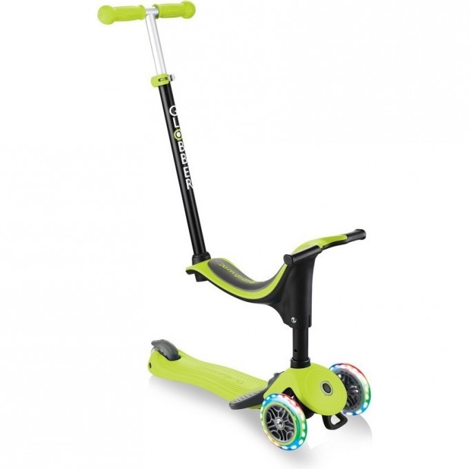 Самокат GLOBER GO UP SPORTY PLUS LIGHTS Зеленый 642-106