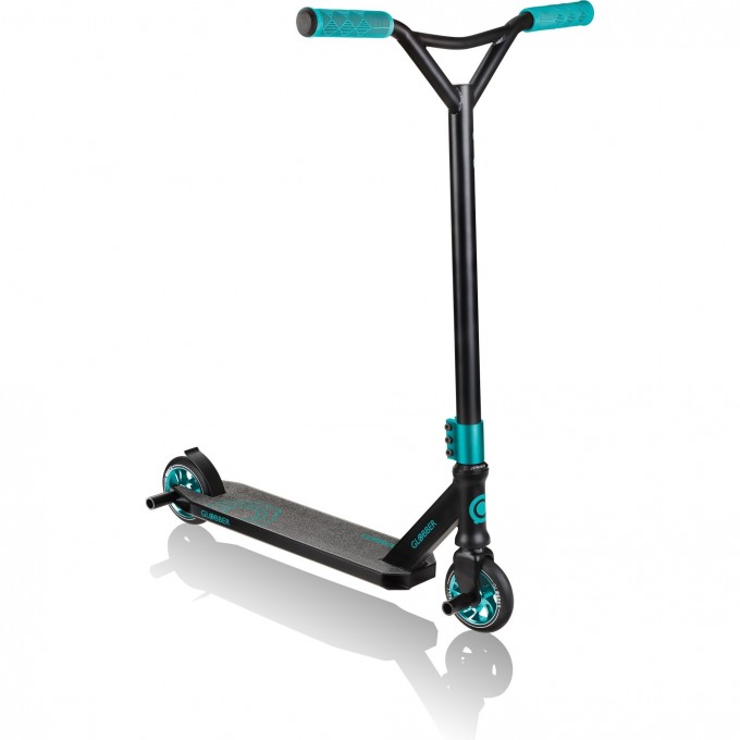 Самокат трюковой GLOBBER GS 720 Черно-зеленый 624-009
