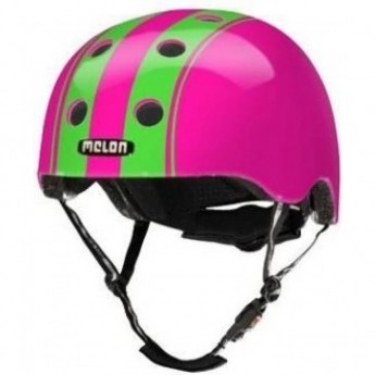 Шлем MELON XL-XXL, в полоску DOUBLE GREEN PINK