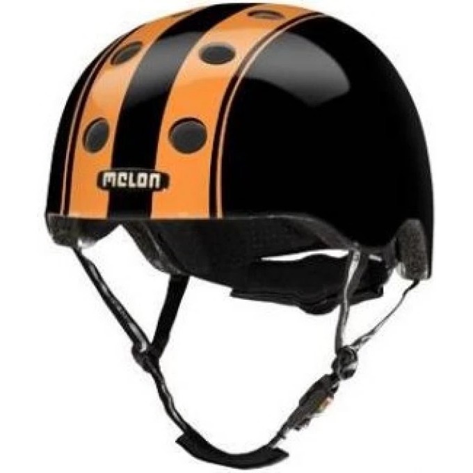 Шлем MELON XL-XXL, в полоску DOUBLE ORANGE BLACK 162203