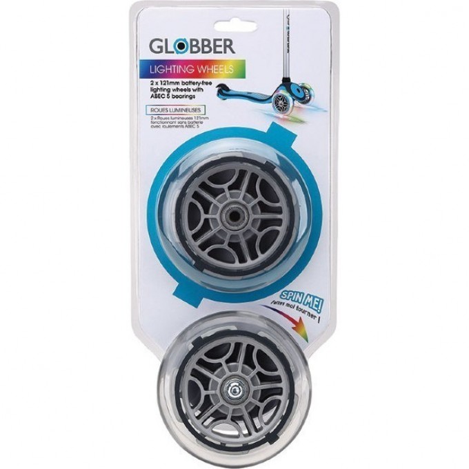 Светящиеся колеса GLOBBER 125 мм для PRIMO, EVO, ELITE, FLOW 125 526-009