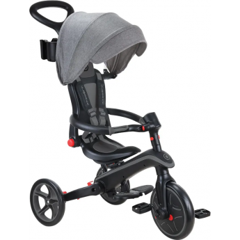 Велосипед-беговел GLOBBER TRIKE EXPLORER FOLDABLE 4 в 1 Black-Grey