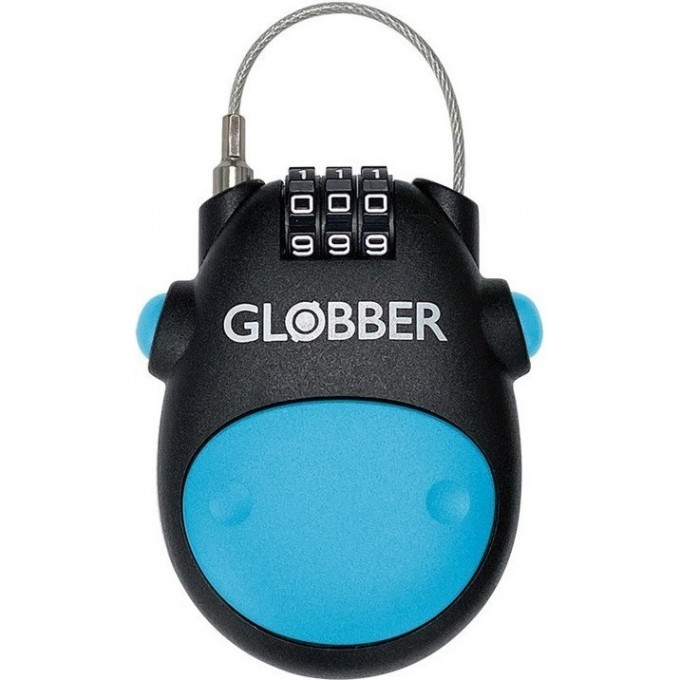 Замок-трос GLOBBER LOCK Голубой 532-101